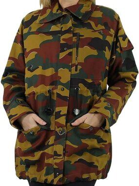 BURBERRY Ladies Boyfriend Fit Camouflage Print Jacket